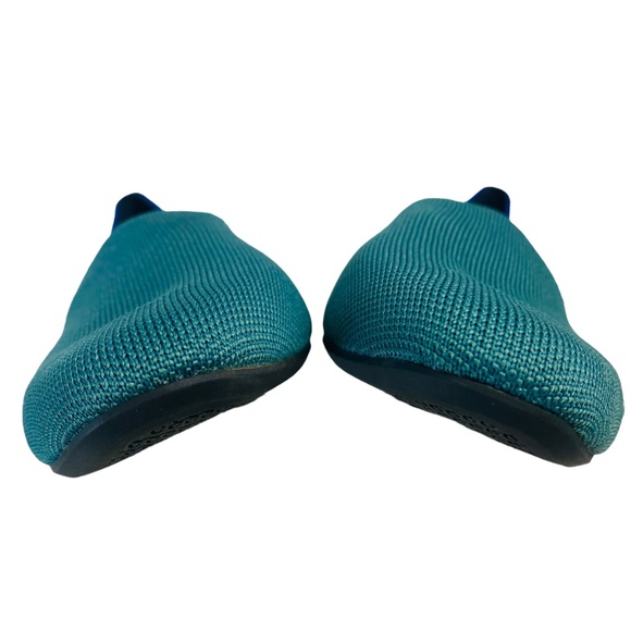 ROTHY'S  The almond Loafer Slip On Washable Ballet Flats in Blue Sage Size 10 - Picture 8 of 14